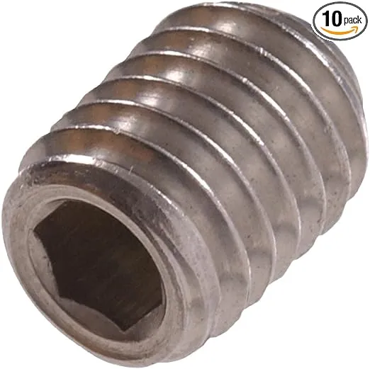 Hillman 4421 M5-0.80 x 8mm Metric Stainless Steel Socket Set Screw (10-Pack)