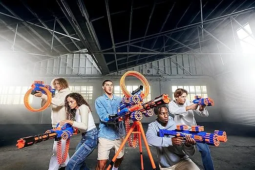 X-Shot Insanity Manic Blaster Dual Pack by ZURU with 48 Darts, Air Pocket Technology Darts and Dart Storage, Outdoor Toy for Boys and Girls, Teens and Adults