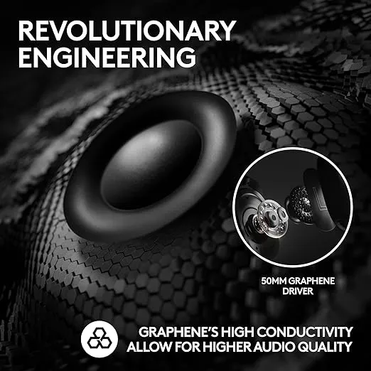 Logitech G PRO X 2 Lightspeed Wireless Gaming Headset: Detachable Boom Mic, 50mm Graphene Drivers, DTS:X Headphone 2.0—7.1 Surround, Bluetooth/USB/3.5mm Aux, for PC, PS5, PS4, Nintendo Switch - Black