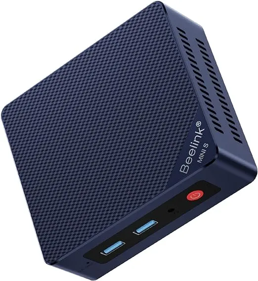 Beelink Mini PC, Mini S12 Intel 12th Gen 4-Core N95(up to 3.4GHz), Mini Computer 16GB DDR4 RAM 500GB SSD, Desktop PC Dual HDMI 4K UHD/Gigabit Ethernet/Dual WiFi5/BT4.2/HTPC/W-11 Pro