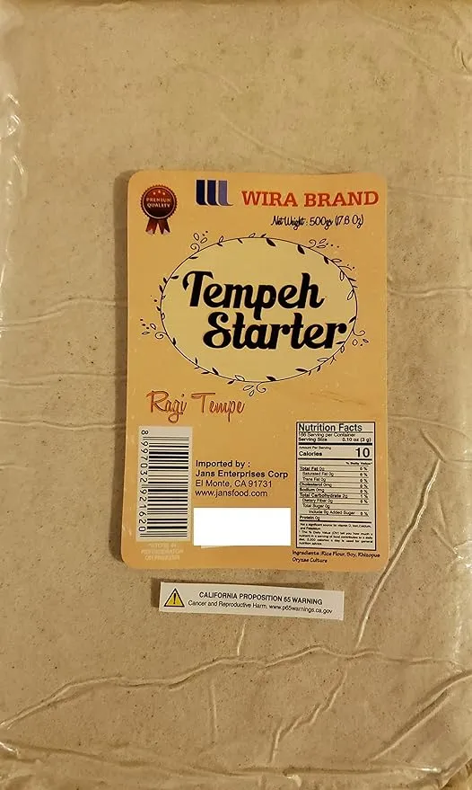 Wira Brand Ragi Tempeh (Tempeh Starter) - 17.6oz (Pack of 1), 1.1 Pound (Pack of 1)