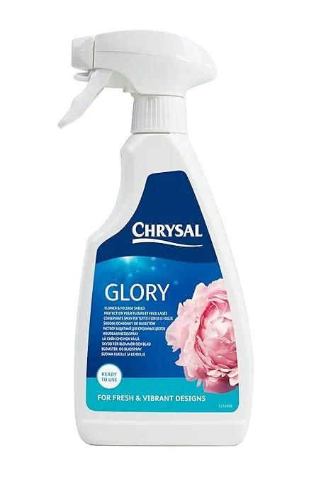 Chrysal Professional Glory Flower and Foliage Finish — Floral Supplies for Fresh Flowers — Spray for Fresh Cut Flower Arrangements — Cut Flower Preservative Spray — Ideal Florist Supplies