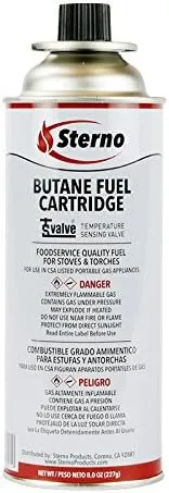 Sterno 50190 Butane Cooking Fuel, White