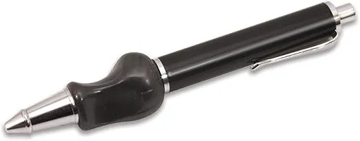 The Pencil Grip Heavyweight Ballpoint Pen with Grip, Ergonomic and Best Pens for Smooth Writing, 2.4 Oz- TPG-651, Black