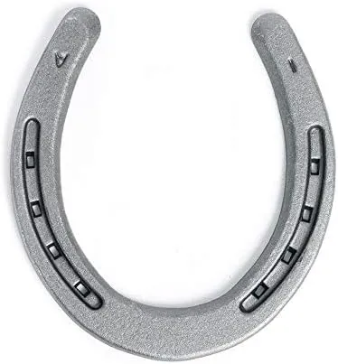 Steel Horseshoes Set for Horses, Crafts, Decorations and Backyard Games - Size 1 - Plain - 1 Shoe
