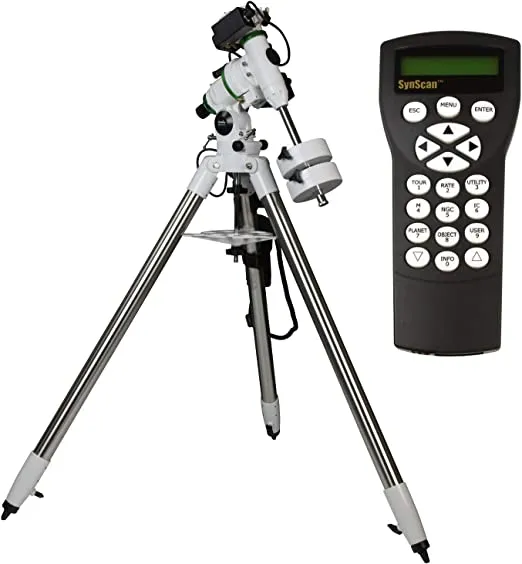 Sky Watcher EQM-35 – Fully Computerized GoTo German Equatorial Telescope Mount – Belt-driven, Astrophotography ready, Computerized Hand Controller with 42,900+ Celestial Object Database,White