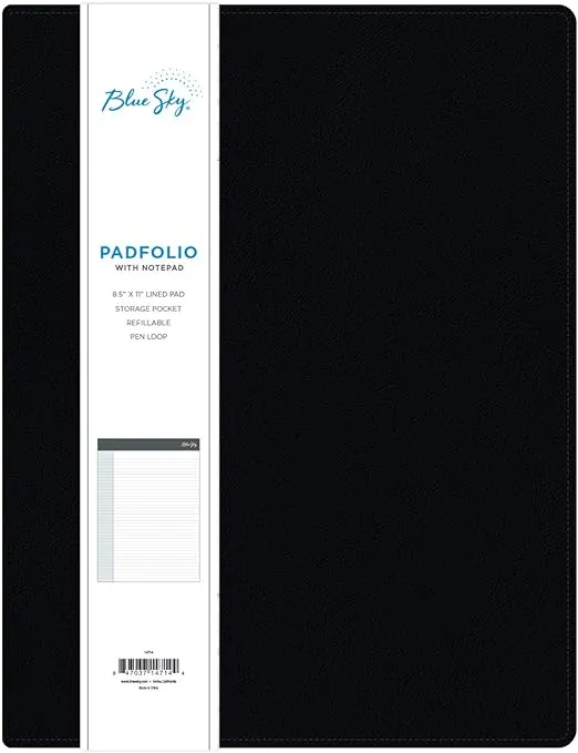 Blue Sky Professional Padfolio: Comprehensive Portfolio and Efficient Document Organizer, Ideal Business Accessory for Modern Professionals, 9.5" x 12"