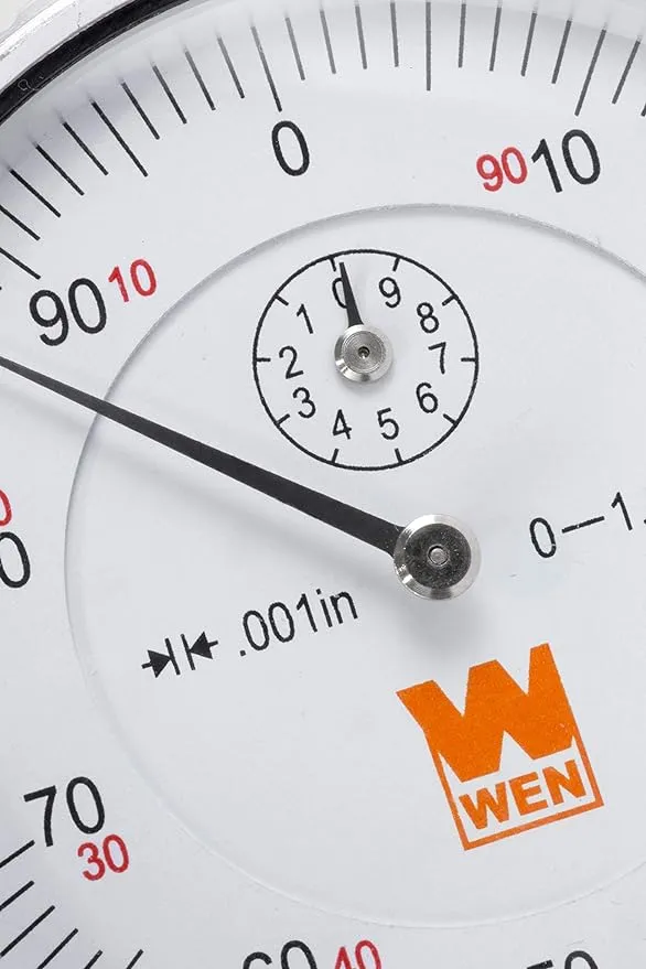 WEN 10703 1 in. Precision Dial Indicator with .001 in. Resolution