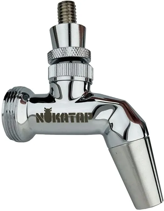 Nukatap SS Forward Sealing Beer Faucet (Chrome Plated Stainless Steel)