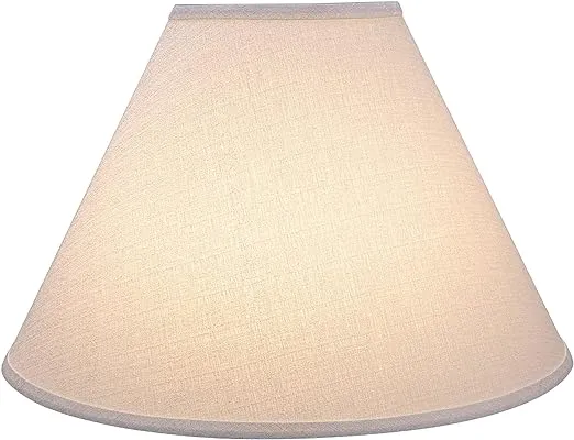 Aspen Creative 32773 Transitional Hardback Empire Shaped Construction Off White, 18" Wide (7" x 18" x 12 1/2") Spider Lamp Shade