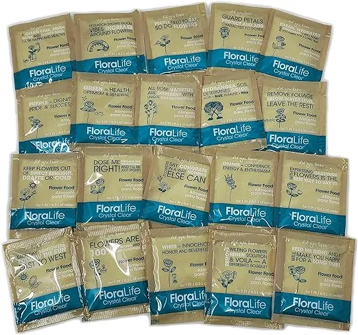 Cut Flower Food Floralife Crystal Clear 200 powdered packets 2.2 Lbs
