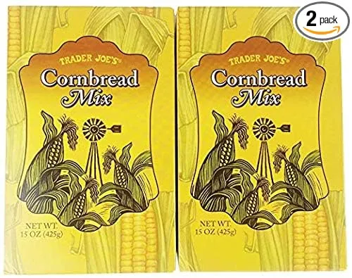 Trader Joe's Cornbread Mix 15 oz (Pack of 2)