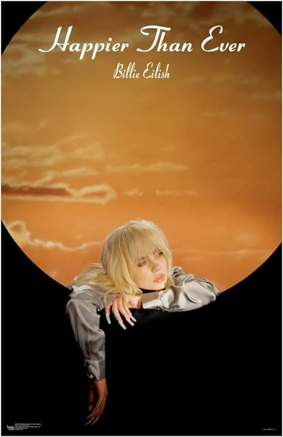 Scorpio Posters Billie Eilish - Happier Than Ever - Goldwing Mini Poster - Officially Licensed - 11" x 17"