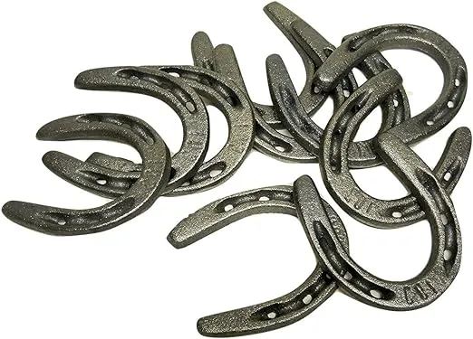 20 pc Cast Iron Horseshoes for Decorating and Crafts 3 1/2" T x 3" W