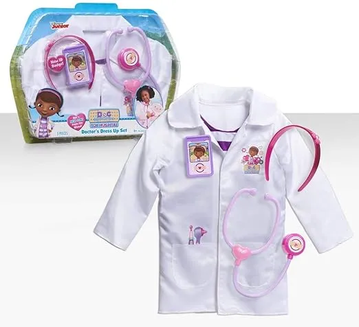 Doc McStuffins Doctor's Dress Up Set, Officially Licensed Kids Toys for Ages 3 Up by Just Play
