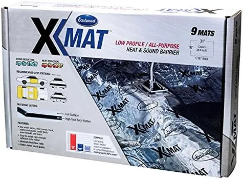 Eastwood X-Mat 9 PC 18x31 in 34.8 SQ FT Road Noise and Heat Reducer Foam Under Carpet Door Panels Inner Walls