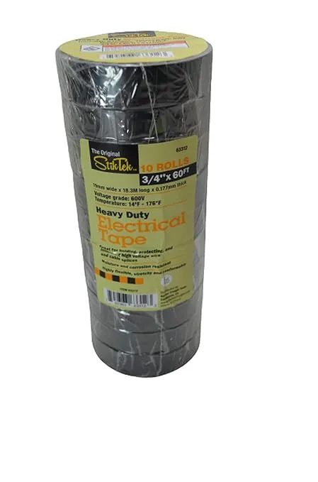 3/4 In x 60 Ft Industrial Grade Electrical Tape 10 Pk.