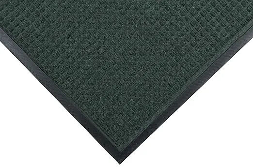 NoTrax 3'x5' Guzzler Commerical-Grade Entrance Mat, Dirt and Moisture Control, Rubber-Backed, Indoor/Outdoor, Green, 166