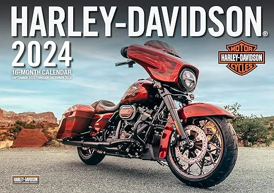 Harley-Davidson 2024: 16-Month 17x12 Wall Calendar - September 2023 through December 2024