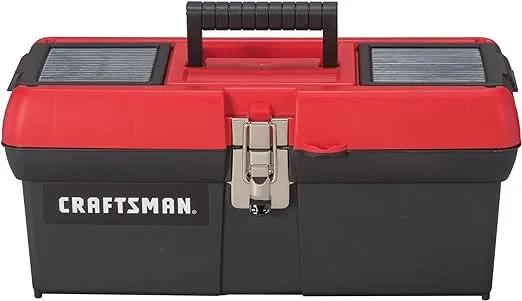 CRAFTSMAN Tool Box, Lockable, 16 in., Red/Black (CMST16901)