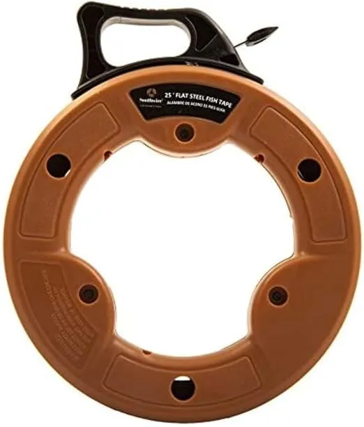 Southwire 58279740 1/4 in. 25 ft. Flat Steel Fish Tape