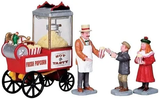 Lemax Christmas Village Popcorn Seller