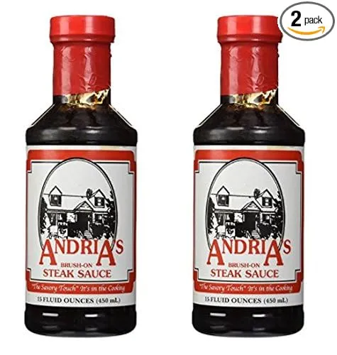 Andria's Steak Sauce 15 oz (Pack of 2)