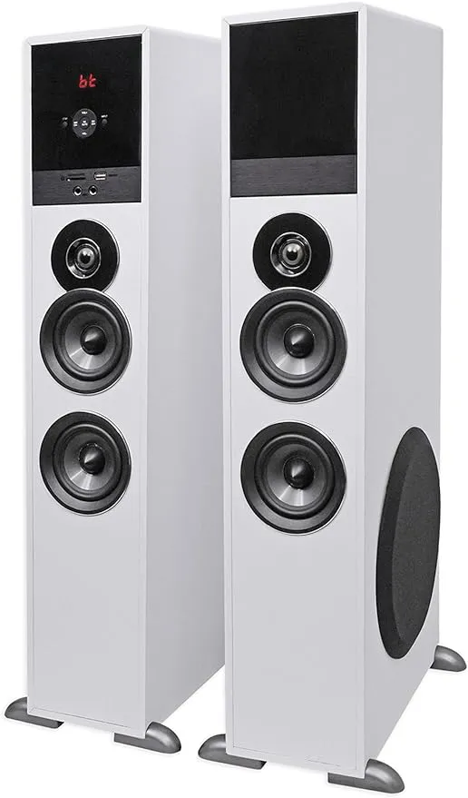 Rockville TM80W Bluetooth Home Theater Tower Speaker System+(2) 8" Subwoofers!