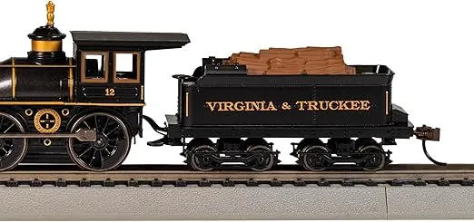 Bachmann Trains - 4-4-0 American - DCC Sound Value Equipped Locomotive - Virginia & Truckee #12 w/Wood Load - HO Scale