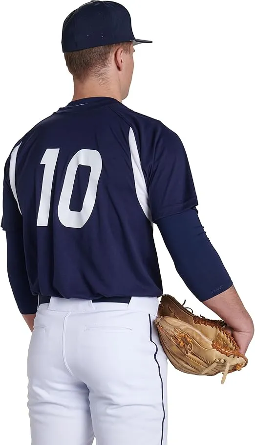 CHAMPRO Boys' Clean Up 2-Button Youth Baseball/Softball Jersey