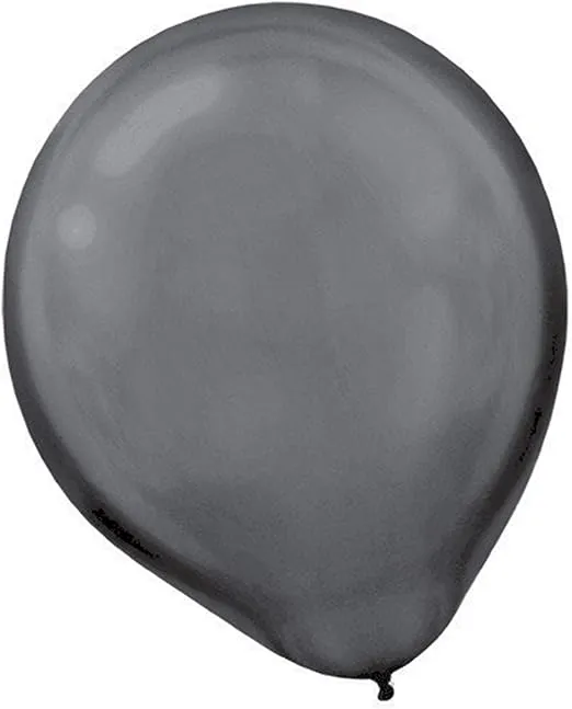 Black Pearl Latex Balloons - 12" (Pack Of 15) - Ideal For Elegant Celebrations & Events, Weddings, Birthdays & Anniversaries