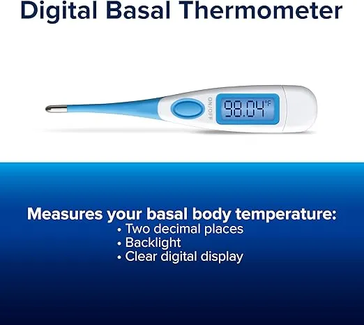Clearblue & Natural Cycles Hormone-Free Birth Control Kit Starter Pack, 3 Month Subscription to The Natural Cycles app, 15 Digital Ovulation Tests, 1 Digital Basal Thermometer