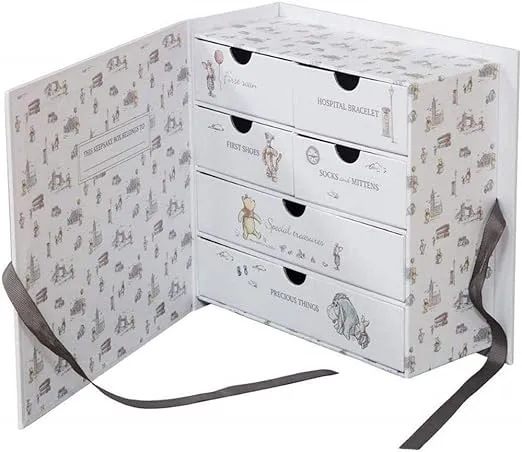Winnie the Pooh DI495 Memory Box, Grey