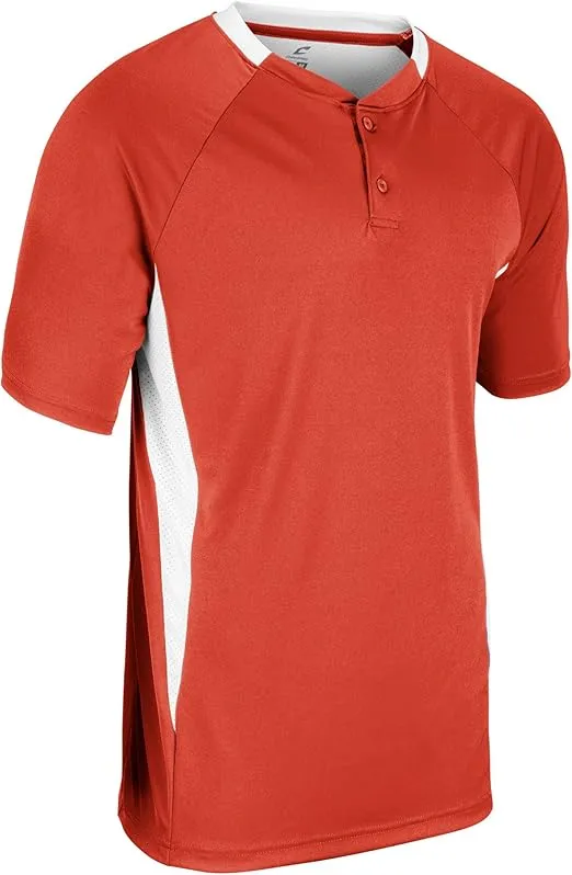 CHAMPRO Boys' Clean Up 2-Button Youth Baseball/Softball Jersey