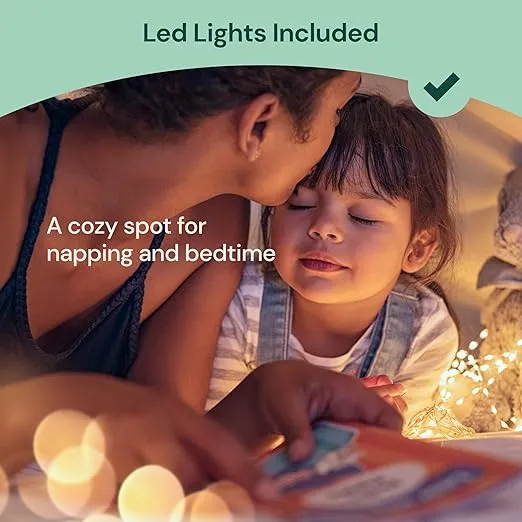 Kids Teepee Tent for Kids - with Light String | Teepee Tent for Kids | Kids Play Tent | Kids Teepee Play Tent | Toddler Teepee Tent for Girls & Boys