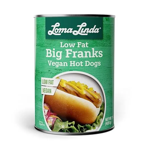 Loma Linda - Plant-Based Meats (Big Franks®, Low Fat (15 oz.), 6 Pack)