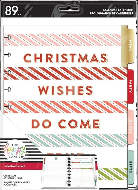 Me & My Big Ideas Happy Planner EXT PK CMAS, Christmas Wishes