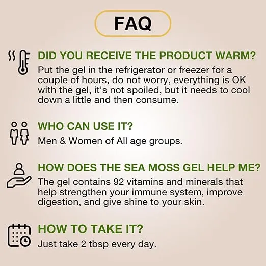TrueSeaMoss Wildcrafted Irish Sea Moss Gel - Made with Dried Seaweed & Fresh Sea Vegetables, Seamoss - Made in USA (Original, Pack of 1)