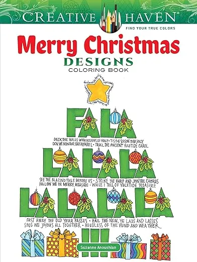 Creative Haven Merry Christmas Designs Coloring Book (Adult Coloring Books: Christmas)
