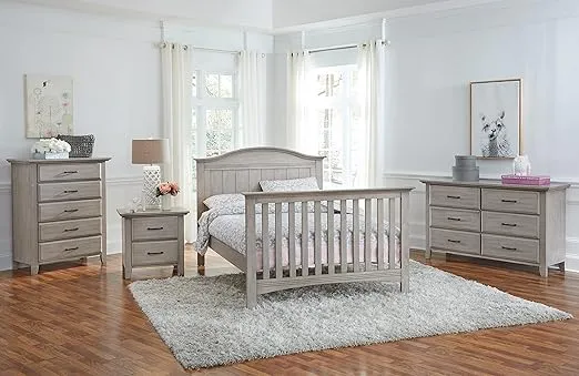 Soho Baby Chandler Premium 5-Drawer Dresser Chest, Stone Wash