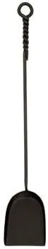 Rope Handle Single Shovel Fireplace Tool, Mini 18-in, Black
