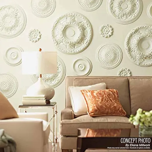 Ekena Millwork CM22ORCGS Orrington Ceiling Medallion, 22"OD x 6 1/4"ID x 1 3/4"P, Hand-Painted Copper Green Patina