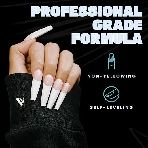 V Beauty Pure Monomer Acrylic Nail Liquid - Long-Lasting Nail Monomer Liquid for Smooth & Glossy Finish - Acrylic Nail Supplies for Nail Technicians, Salon & Home Manicure & Pedicure, HEMA-Free, 32 Oz