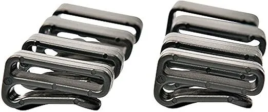 MSR Standard Strap Keeper Clips (8 Pack), Black