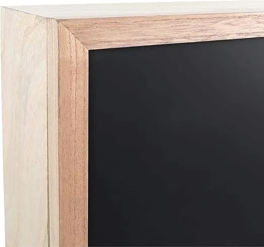 Prinz Work from Home Wall-Mounted 36' X 24' Folding Murphy Desk with Chalkboard, 36' X 24' X 5', Light Brown
