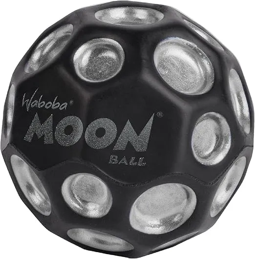 Waboba Moon Ball Dark Side of The Moon Hyper Bouncy Ball - All Ages Extreme Bounce and Fun - Super High Bouncing Ball Perfect for Active Play and Outdoor Games