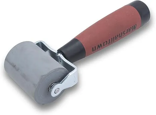 MARSHALLTOWN Paint And Wallcovering Seam Roller, 2 Inch flat Solid Rubber Installation Tool, Made in the USA, E54D