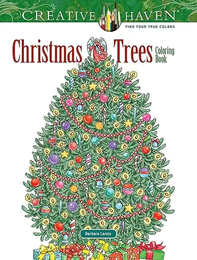 Creative Haven Christmas Trees Coloring Book (Adult Coloring Books: Christmas)