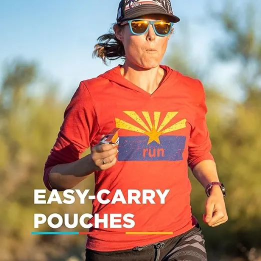 GU Energy Chews, Orange Energy Gummies with Electrolytes, Vegan, Gluten-Free, Kosher, Caffeine-Free, and Dairy-Free On-The-Go Energy for Any Workout, 12 Bags (24 Servings Total)