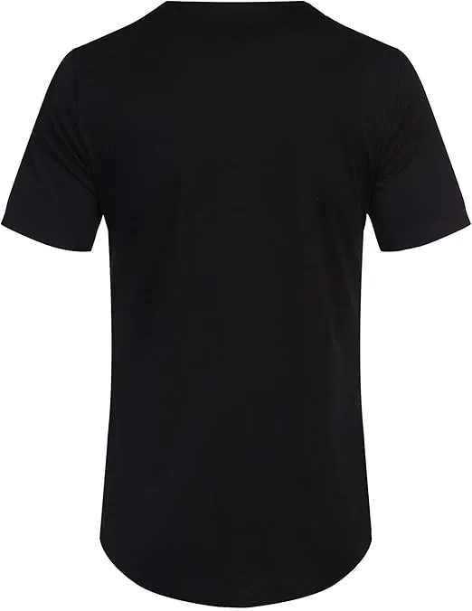 COOFANDY Men's Baseball Button Down Jersey Short Sleeve Hipster Hip Hop T Shirts